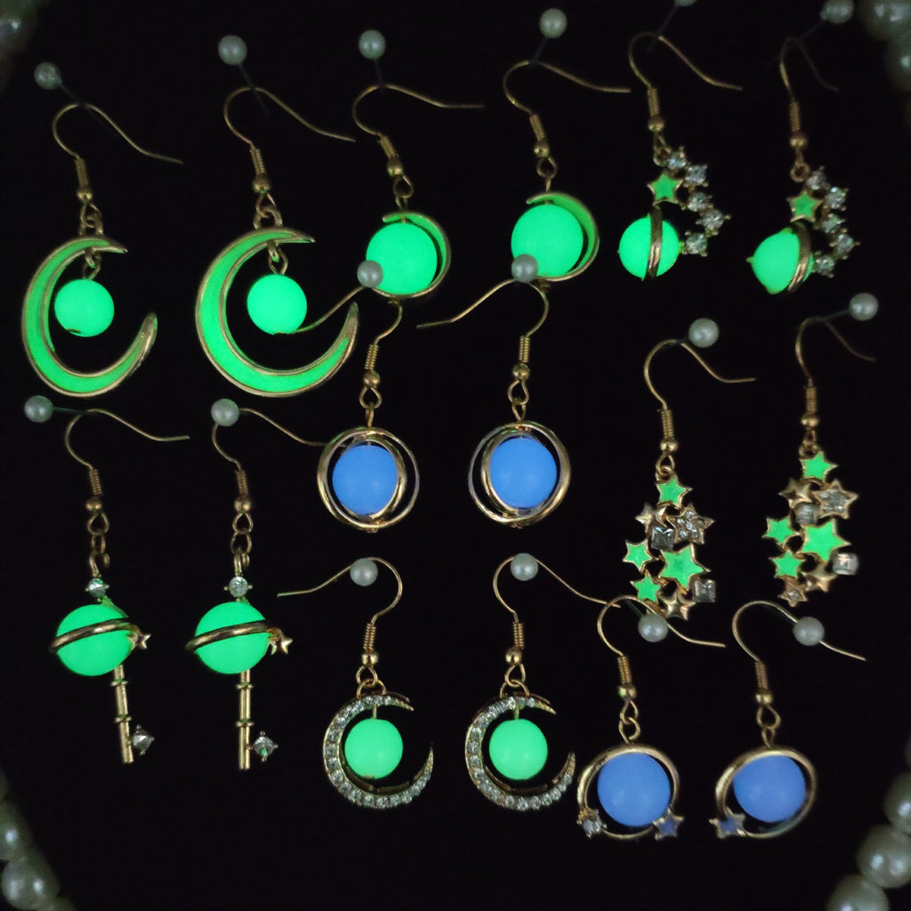Stars And Moon Temperament Alloy Ear Jewelry Women
