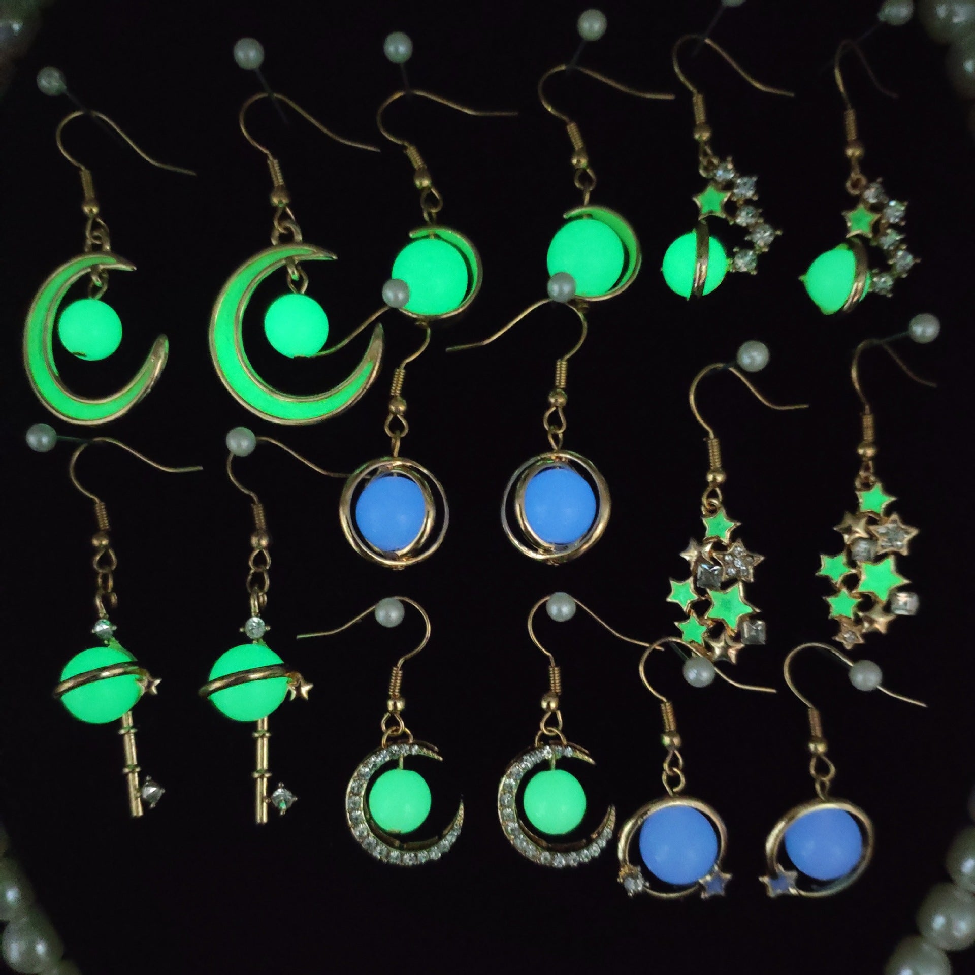 Stars And Moon Temperament Alloy Ear Jewelry Women